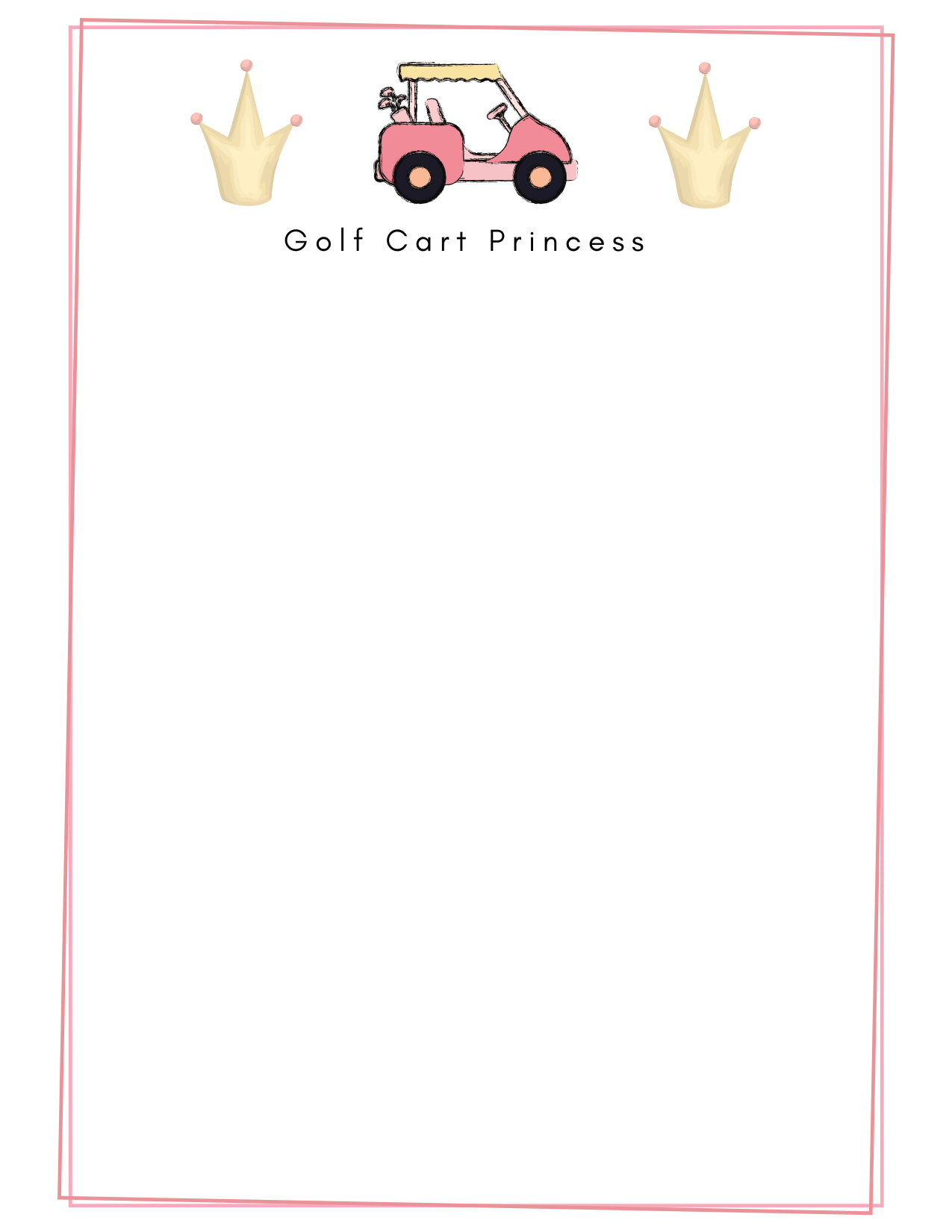 Golf Cart Princess